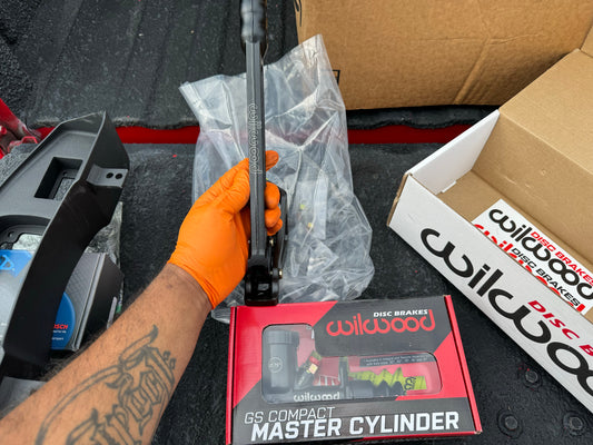 Wilwood staging break set up with plate