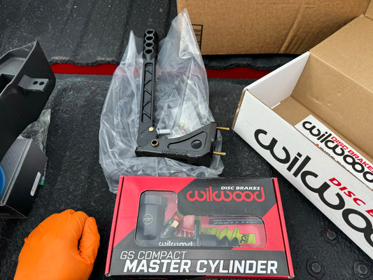 Wilwood staging break set up with plate