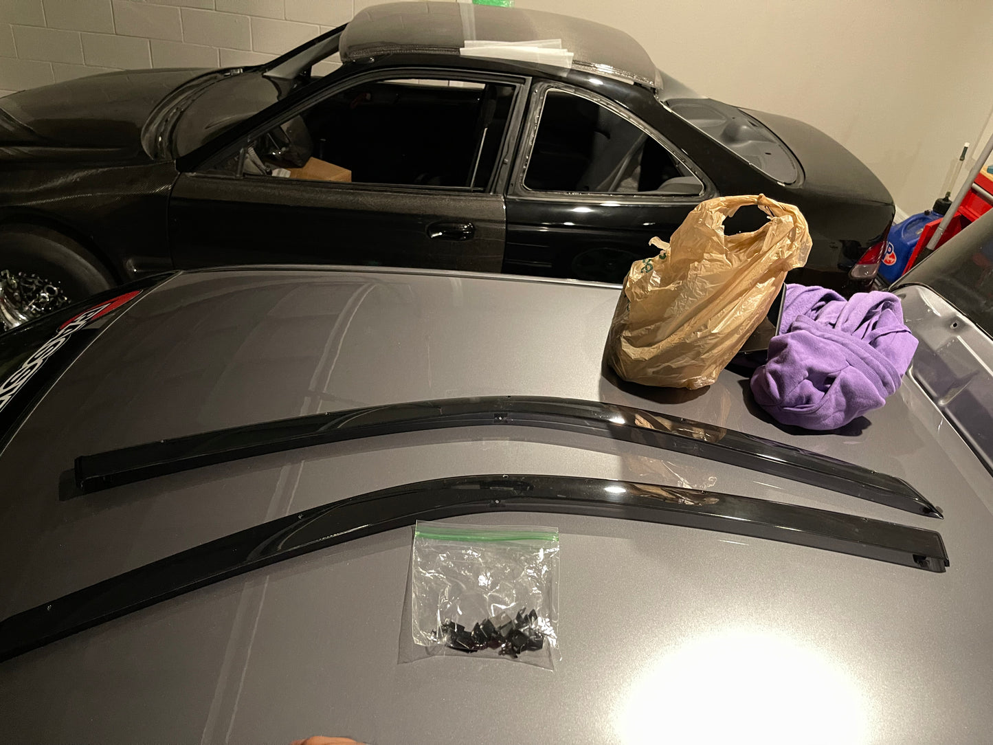 Oem 96-00 Honda civic ek9 ctr rain guards with clips