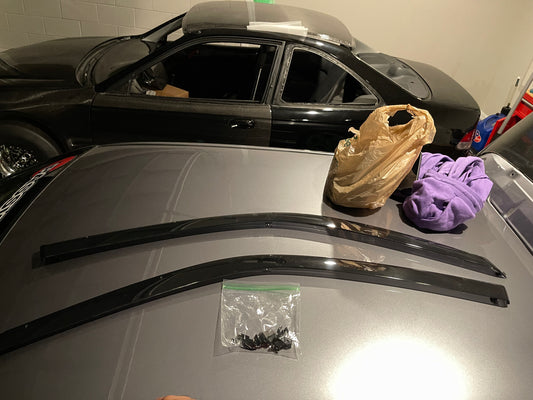 Oem 96-00 Honda civic ek9 ctr rain guards with clips