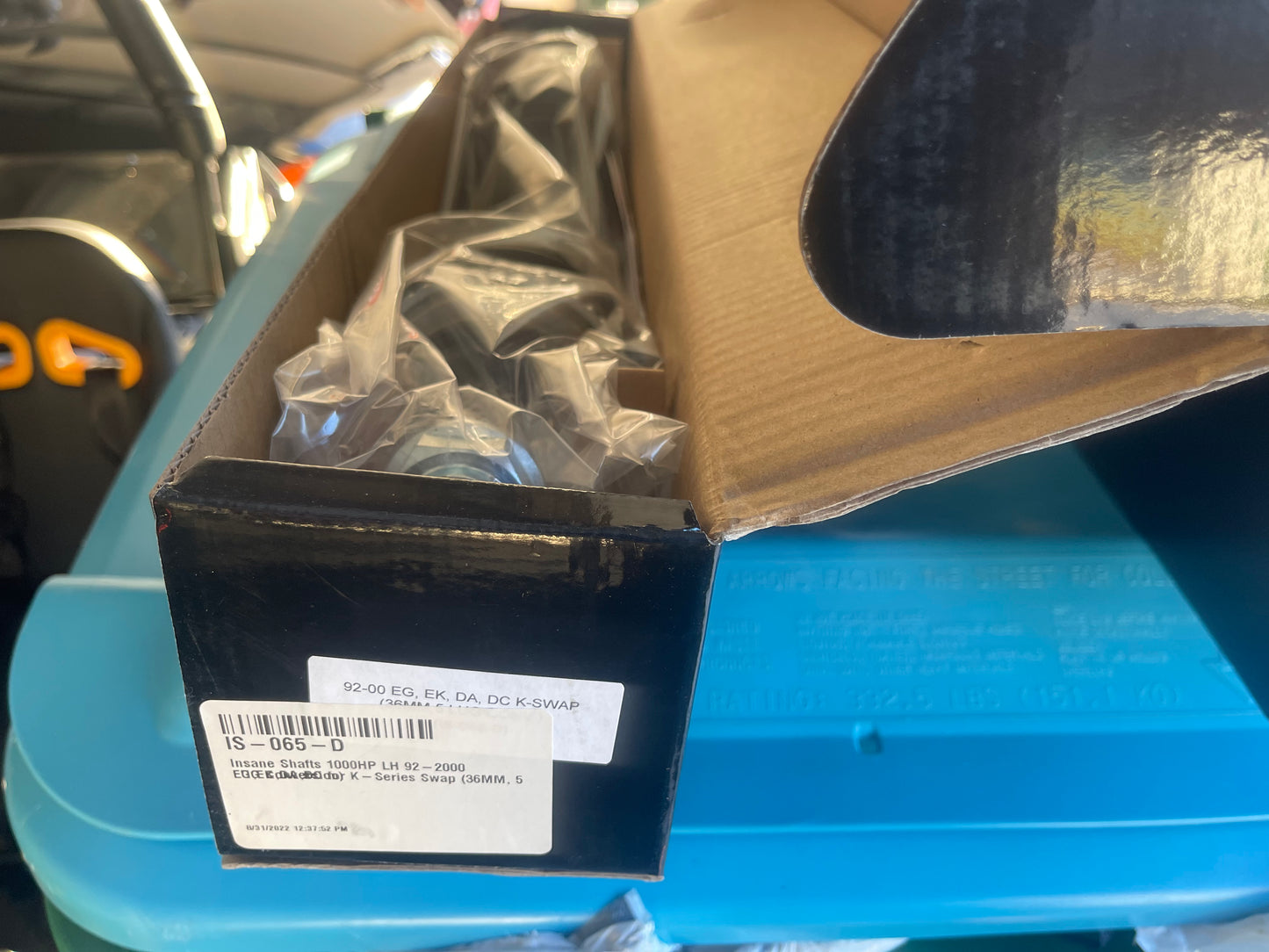 K series insane axles, half shaft and hubs