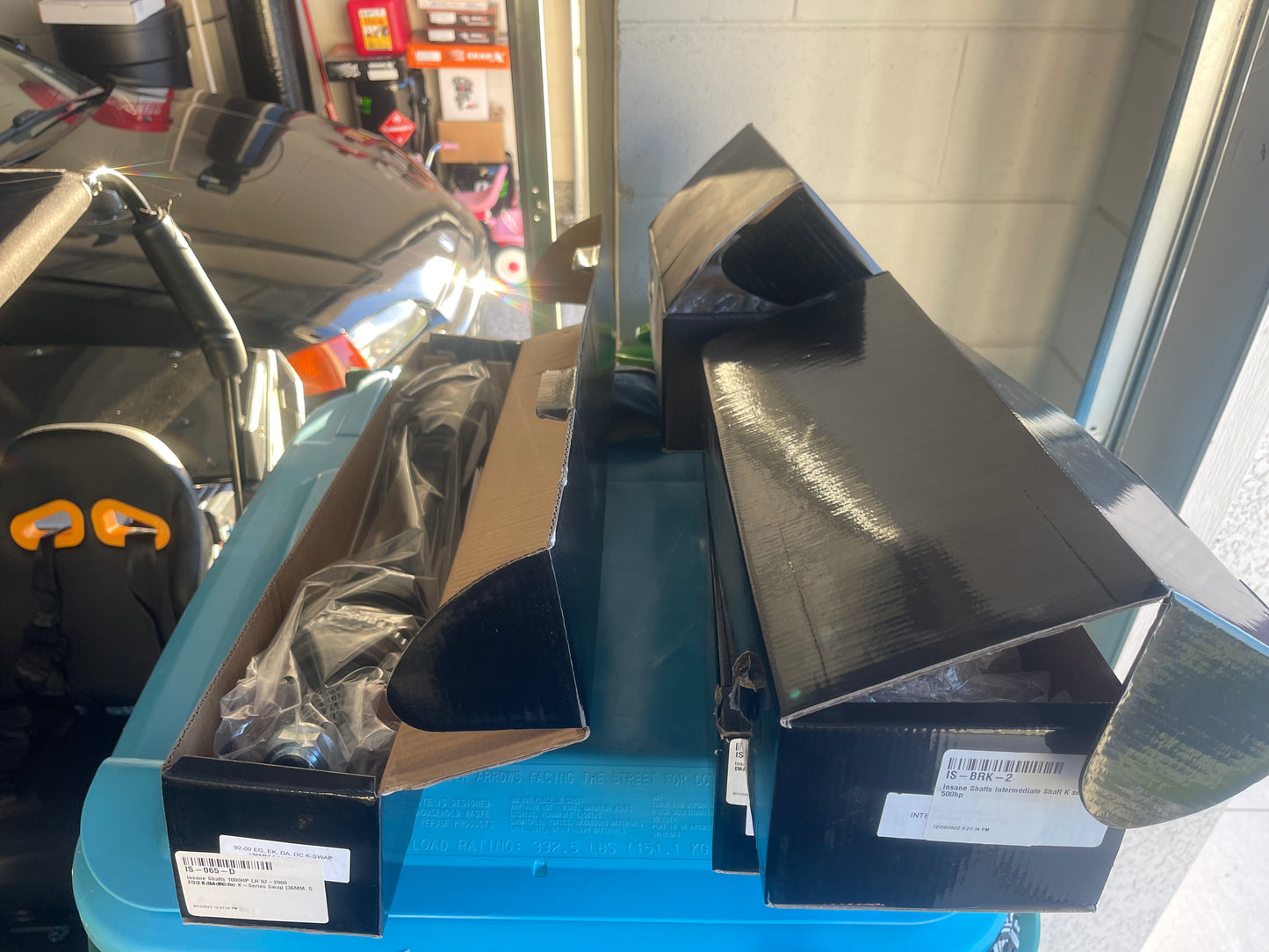 K series insane axles, half shaft and hubs