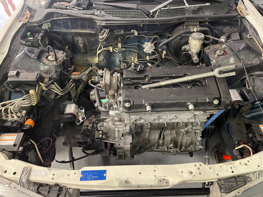 Fully built gsr head and edelbrock intake manifold