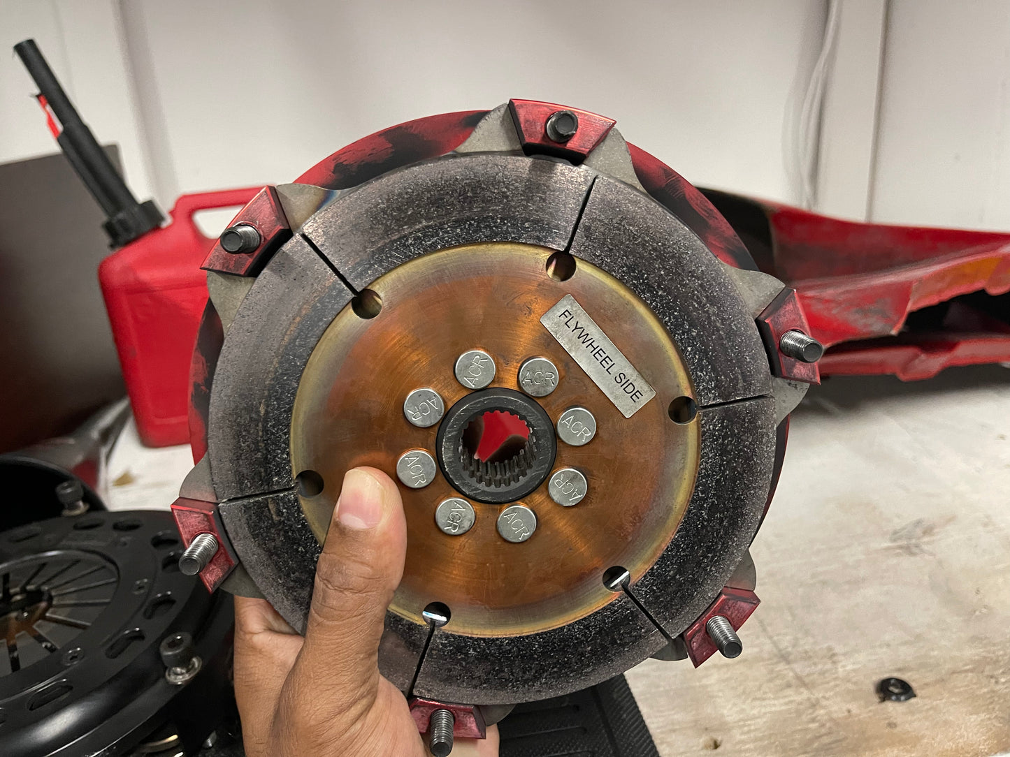 Action clutch twin disc