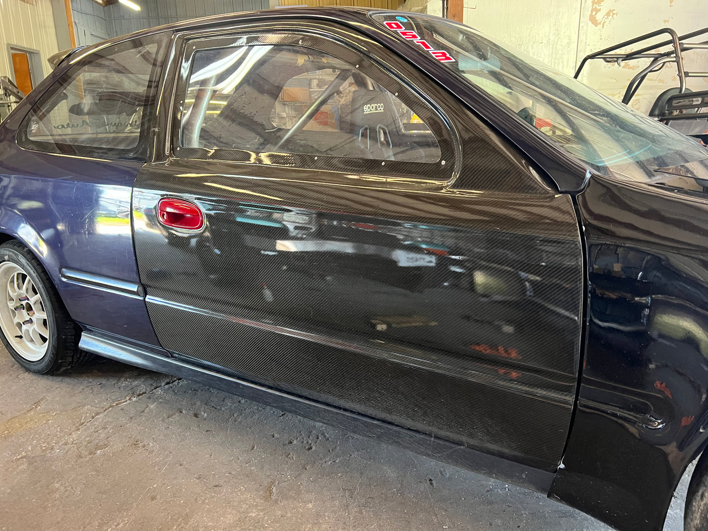 1996-2000 Honda civic hatch/coupe carbon race doors