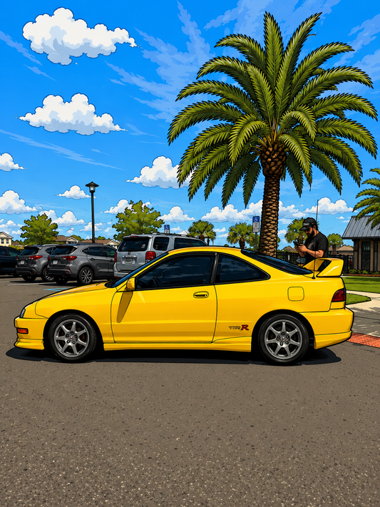 2001 phoenix yellow ITR cartoon poster