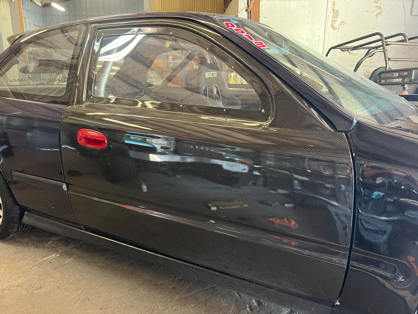 1996-2000 Honda civic hatch/coupe carbon race doors