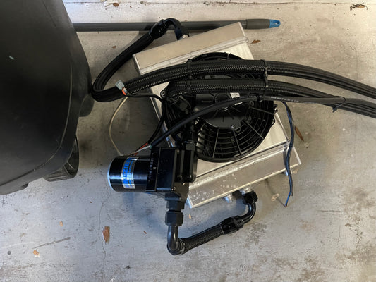 B series Meziere water pump set up