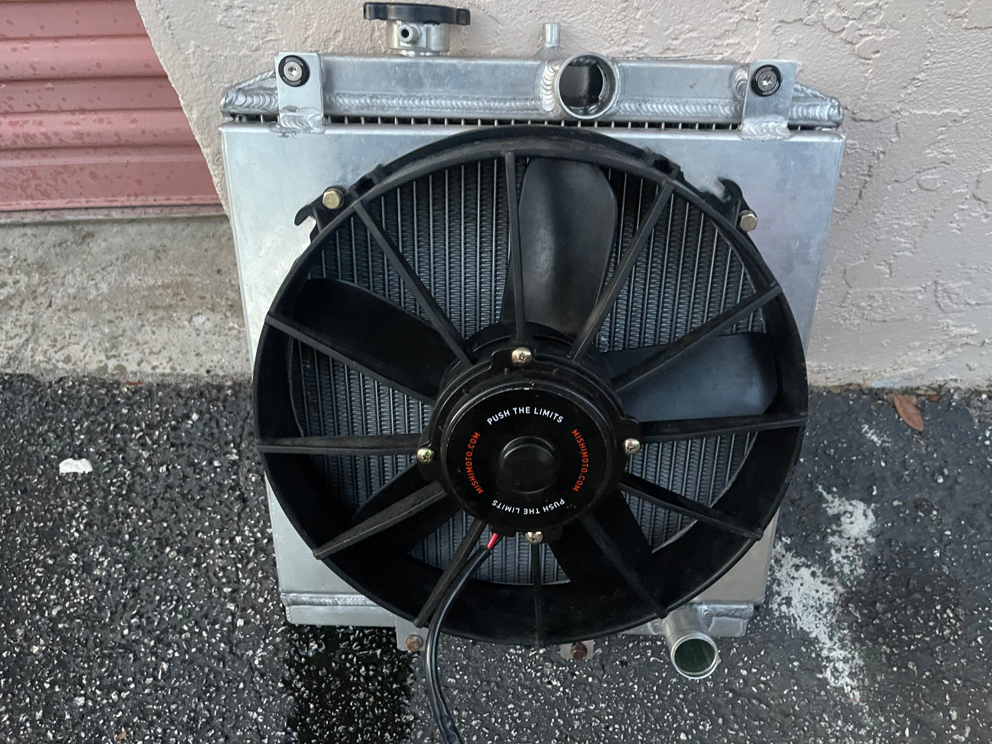 Skunk2 radiator with mishimoto fan.