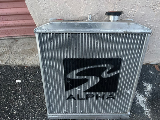 Skunk2 radiator with mishimoto fan.
